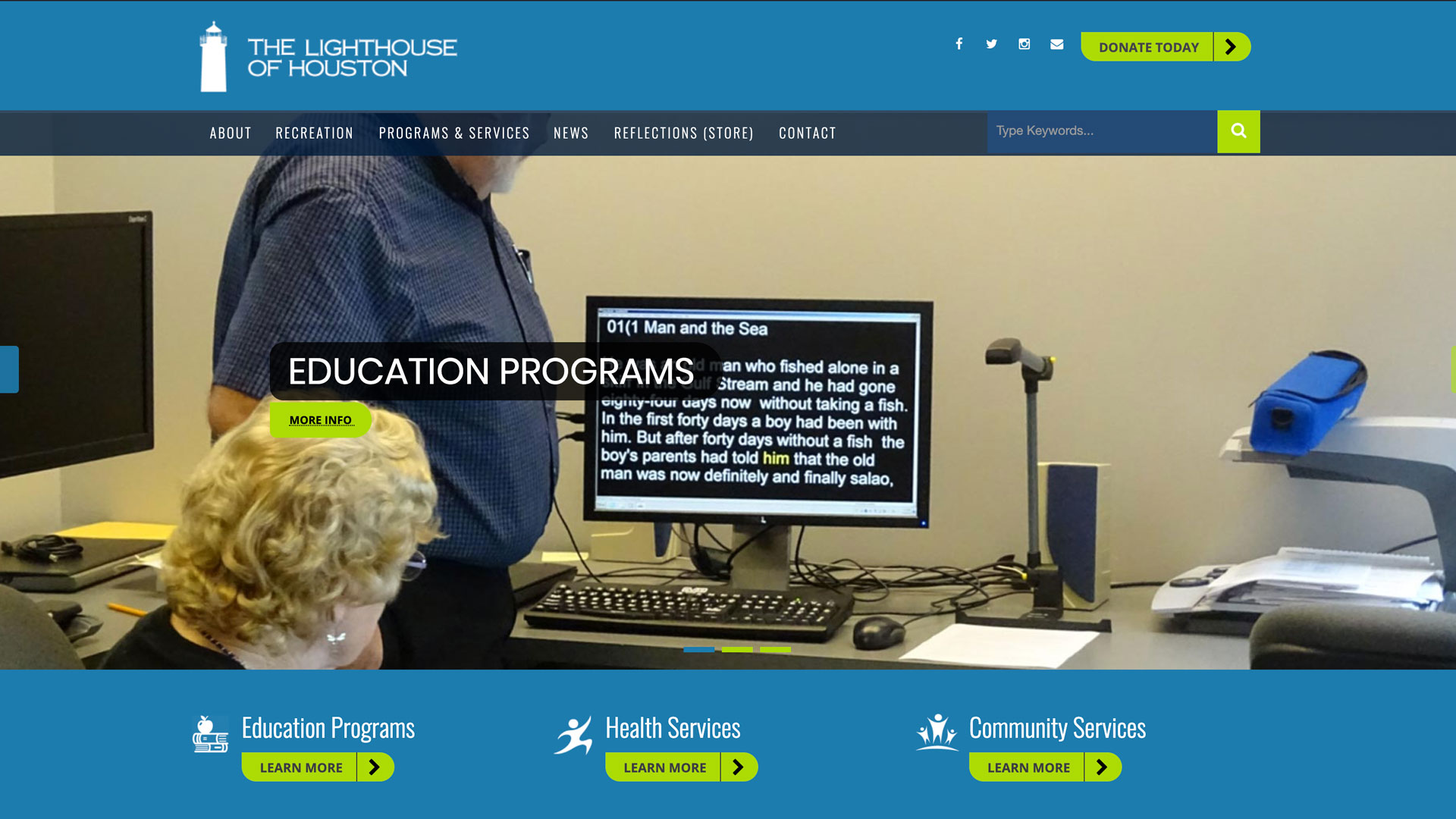 Lighthouse of Houston homepage